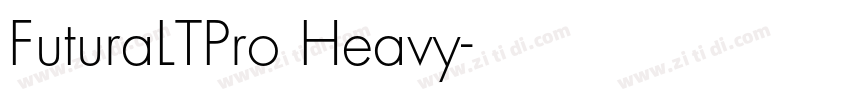 FuturaLTPro Heavy字体转换